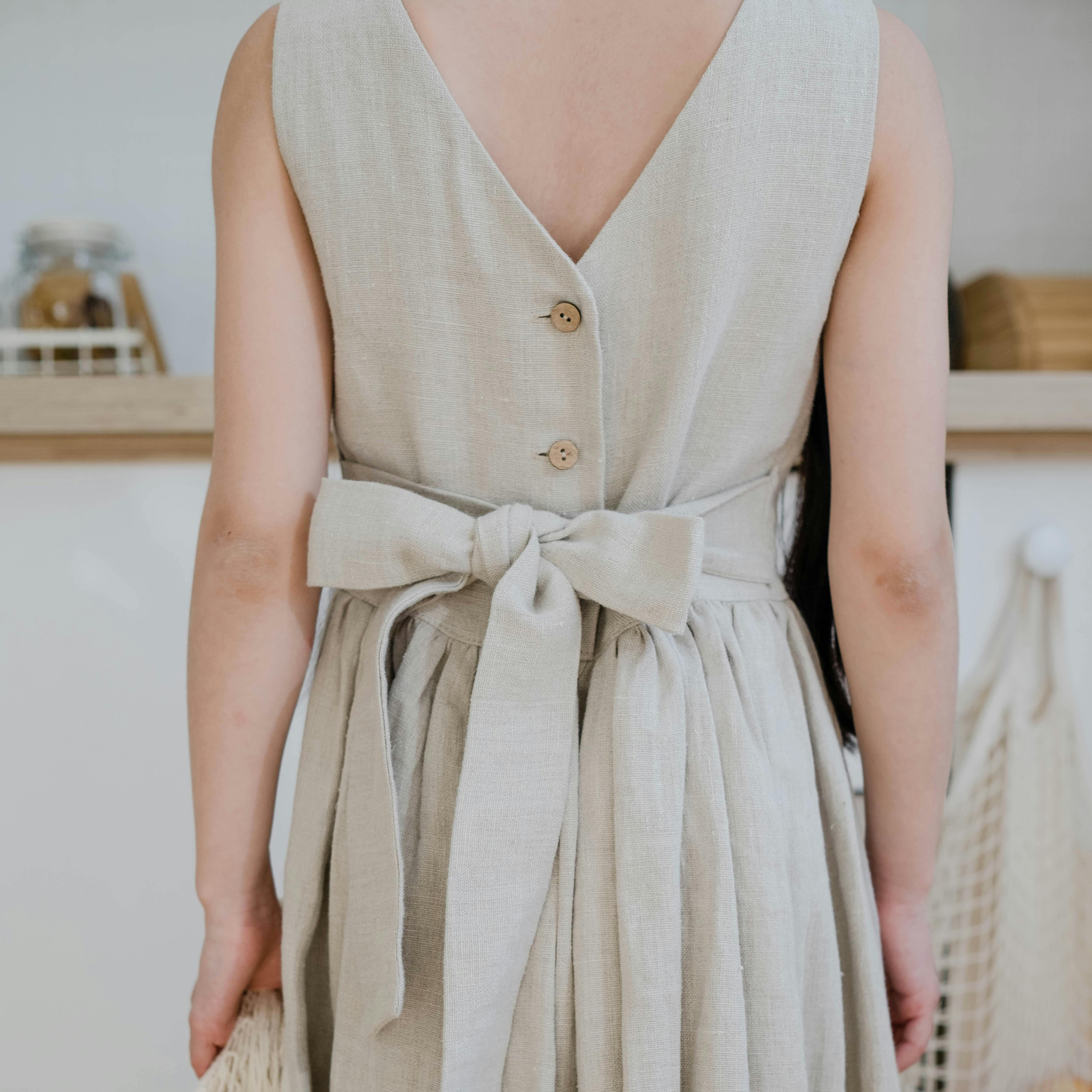 Flowy Linen Dress